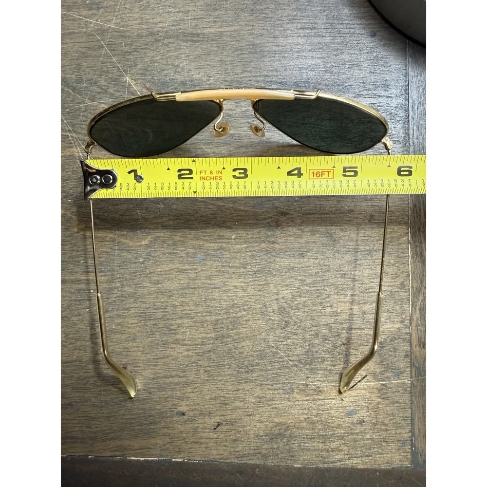 Ray-Ban USA Vintage 1980s B&L Aviator Driver TGM Outdoorsman I Sunglasses & Case